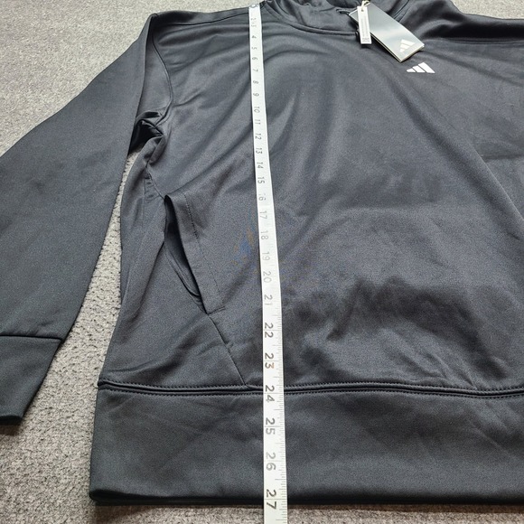 Adidas Aeroready Training Hoodie Women XS Black NEW IM2686 Sweatshirt - Picture 2 of 8